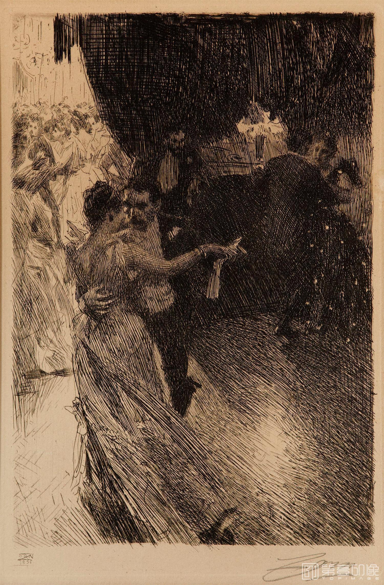 素描-安德斯·佐恩 Anders Zorn作品-193